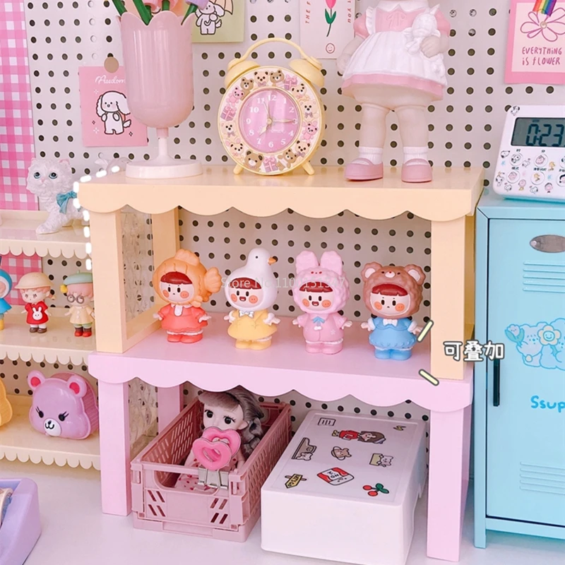 Sustainable Living Eco Friendly - Ins Girl Heart Ahşap Dantel Raf