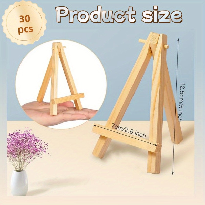 30 adet Mini ahşap şövale stan - Sustainable Living Eco Friendly incelemesi ve fiyatı