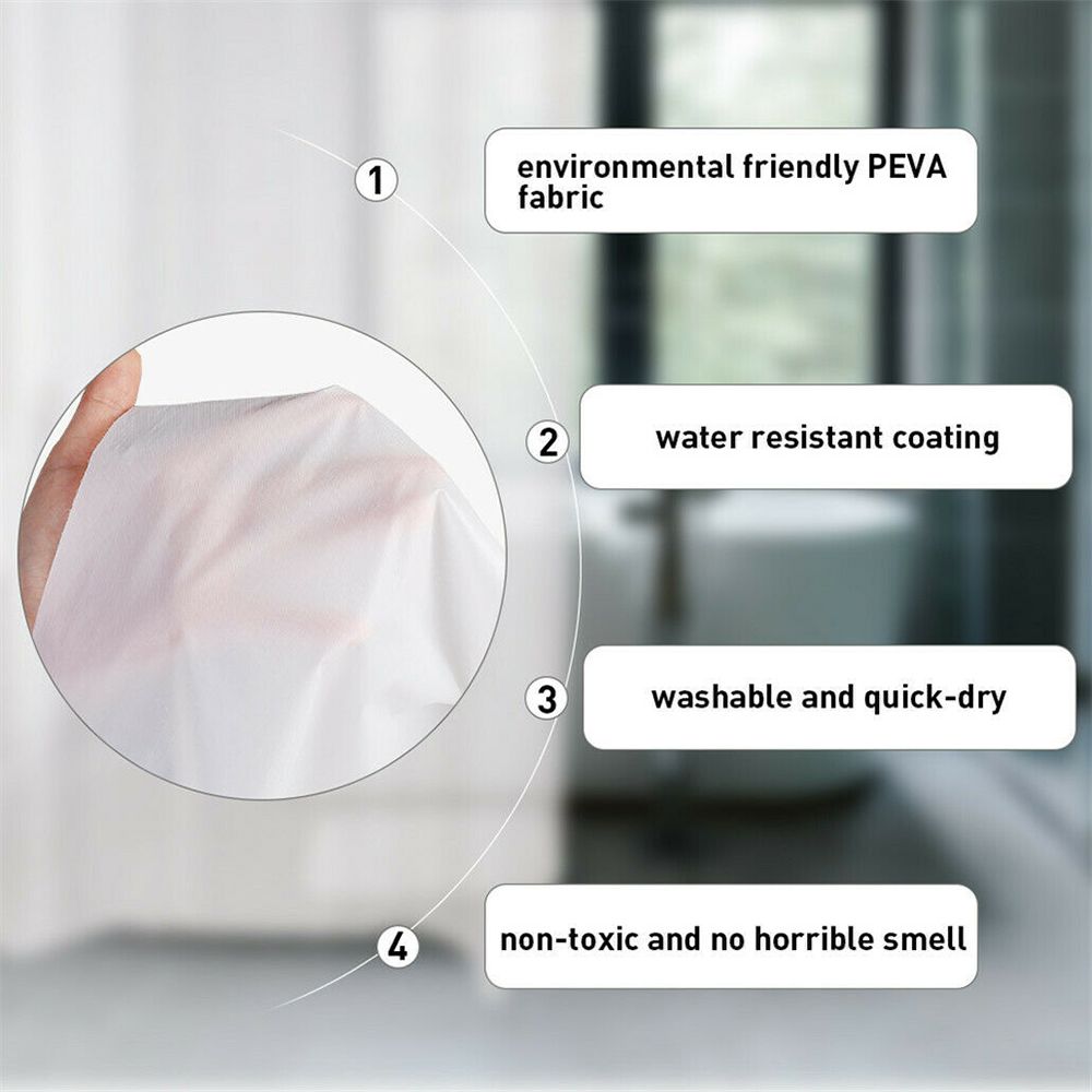 Su geçirmez duş perdesi PEVA k - Sustainable Living Eco Friendly incelemesi ve fiyatı